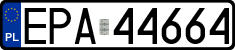 License plates of Poland, Regular car plates