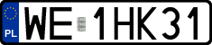 License plates of Poland, Regular car plates