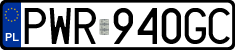 License plates of Poland, Regular car plates