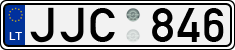 License plate of Lithuania, Cars