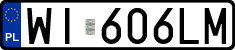 License plates of Poland, Regular car plates