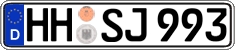 German license plate, Regular plates