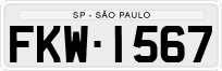 License plate of Brazil, Private owners (1990)