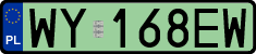 License plates of Poland, Electric vehicles