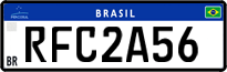 License plate of Brazil, Private owners (Mercosul)