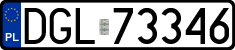 License plates of Poland, Regular car plates