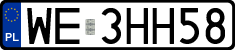 License plates of Poland, Regular car plates