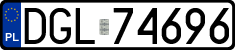 License plates of Poland, Regular car plates