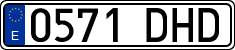 License plates of Spain, Ordinary (2000)