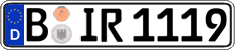German license plate, Regular plates