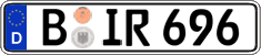 German license plate, Regular plates