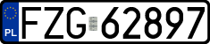 License plates of Poland, Regular car plates