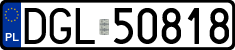 License plates of Poland, Regular car plates