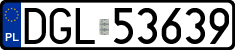 License plates of Poland, Regular car plates