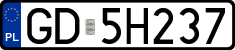 License plates of Poland, Regular car plates