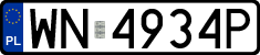 License plates of Poland, Regular car plates