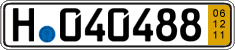 German license plate, Short-term transit plates