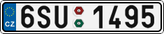 License plate of the Czech Republic, Cars (2001)