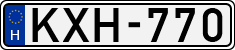 license plates of Hungary, Cars (1990)