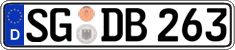 German license plate, Regular plates