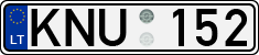 License plate of Lithuania, Cars