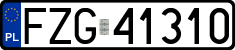 License plates of Poland, Regular car plates