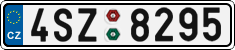 License plate of the Czech Republic, Cars (2001)
