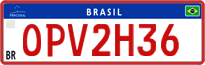 License plate of Brazil, Commercial vehicles (Mercosul)