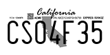 California, Temporary (AB12C34)