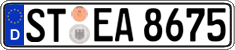 German license plate, Regular plates