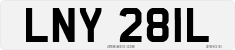 License plate of the United Kingdom, 1963 year system