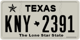Texas, Regular plates (2012) (АBC-1234)