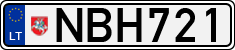 License plate of Lithuania, Cars
