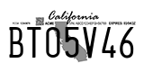 California, Temporary (AB12C34)