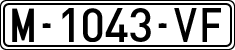 License plates of Spain, 1971 year series