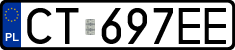 License plates of Poland, Regular car plates