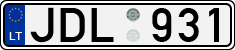 License plate of Lithuania, Cars