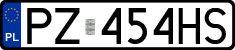 License plates of Poland, Regular car plates