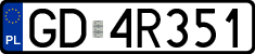 License plates of Poland, Regular car plates