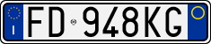 License plate of Italy, Cars (1994 year series)