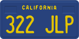 California, Passenger Car (123 ABC)