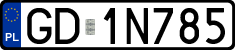 License plates of Poland, Regular car plates