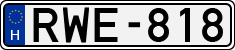license plates of Hungary, Cars (1990)