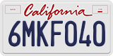 California, Passenger Car (1ABC234)