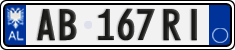 License plate of Albania, Cars (2011)