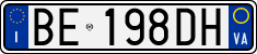 License plate of Italy, Cars (1994 year series)
