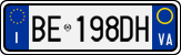 License plate of Italy, Cars (1994 year series)