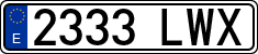 License plates of Spain, Ordinary (2000)