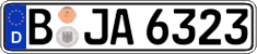 German license plate, Regular plates