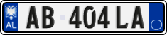 License plate of Albania, Cars (2011)